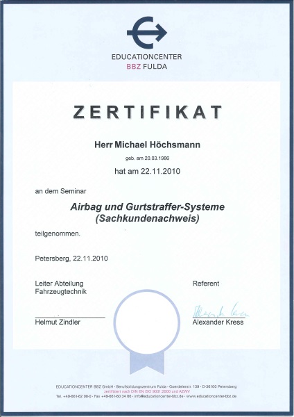 Airbag - Michael Höchsmann - 22.11.10