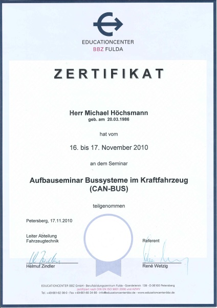CAN-BUS - Michael Höchsman - 17.11.10